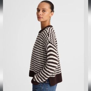 Madewell Mixed Stripe Pullover Sweater, NWT
